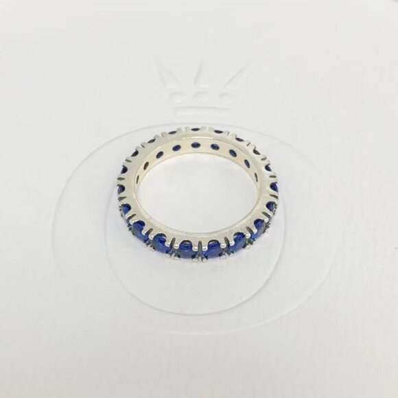 Amazon.com: PANDORA Sparkling Row Eternity Ring - Silver  Pandora Sparkling Row Eternity Ring S925 Sterling silver